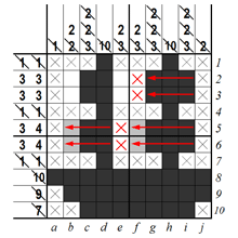 B&W Pic-a-Pix - step 6 (A)