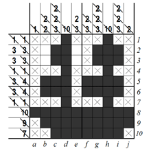 B&W Pic-a-Pix - step 6 (B)