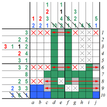 Color Link-a-Pix - step 4 (A)