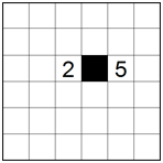 Clues separated by one square (B)
