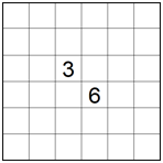 Diagonally adjacent clues (A)