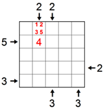 Second highest skyscraper in second-square from clue 2 (B)
