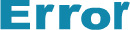 Error
