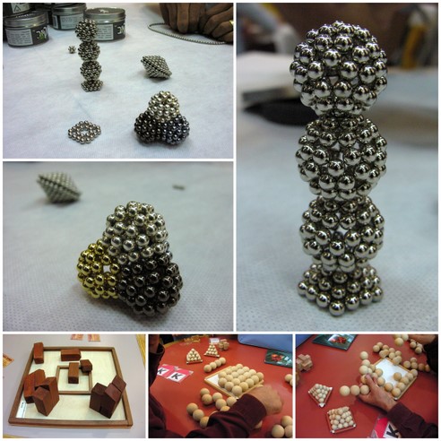 Magnetic sphere structures