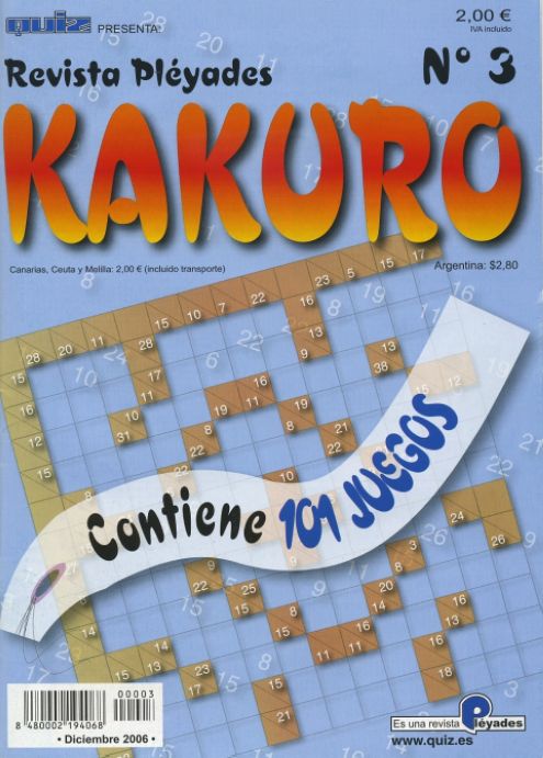 Revista Pléyades Kakuro