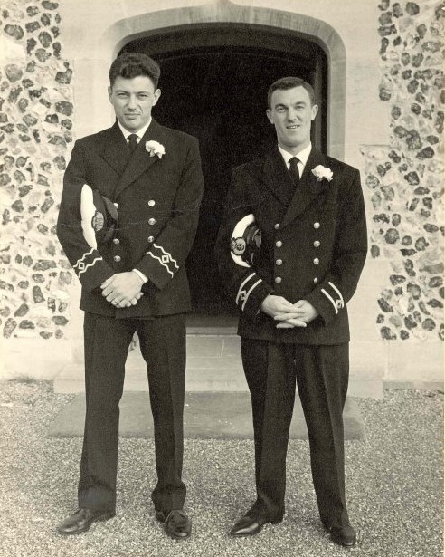 Trevor Truran in Royal Navy uniform