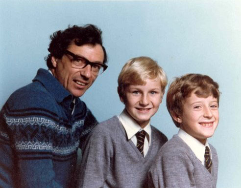 Trevor Truran with his sons