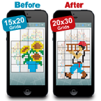Larger Pic-a-Pix Puzzles Bring More Challenge to Your iPhone and iPad