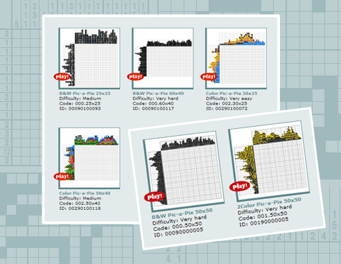 2 extra Pic-a-Pix puzzles each week