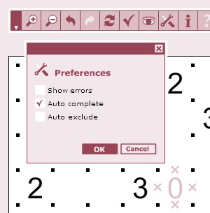 Slitherlink Interactive preferences