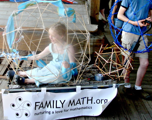 Thea in the Icosahedron  in 2009 Earth Day in Ithaca NY