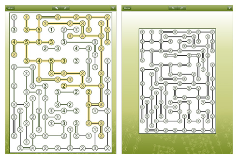 Hashi for iPad and iPhone (iPad screens)
