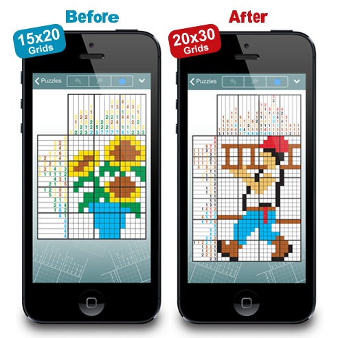 Larger Pic-a-Pix Puzzles Bring More Challenge to Your iPhone and iPad