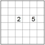 Clues separated by one square (A)