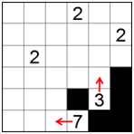 Island expansion from a clue (A)