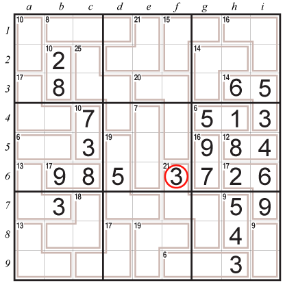 Killer Sudoku techniques: Naked Pairs B