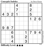 Conceptis Sudoku by Dave Green