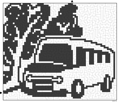 Maze-a-Pix: Bus (70x60)