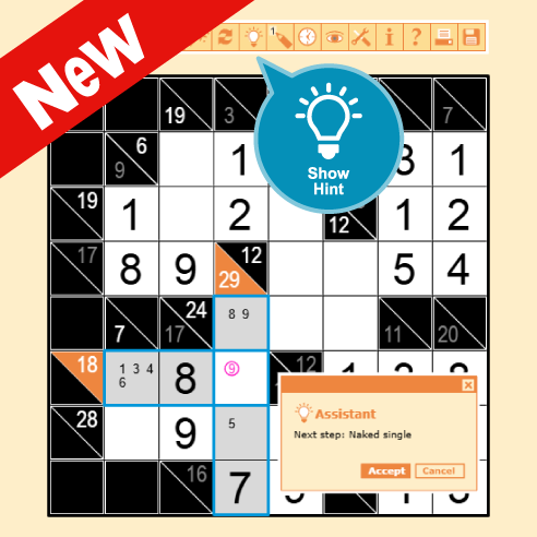 Get Hints with the New Kakuro Assistant